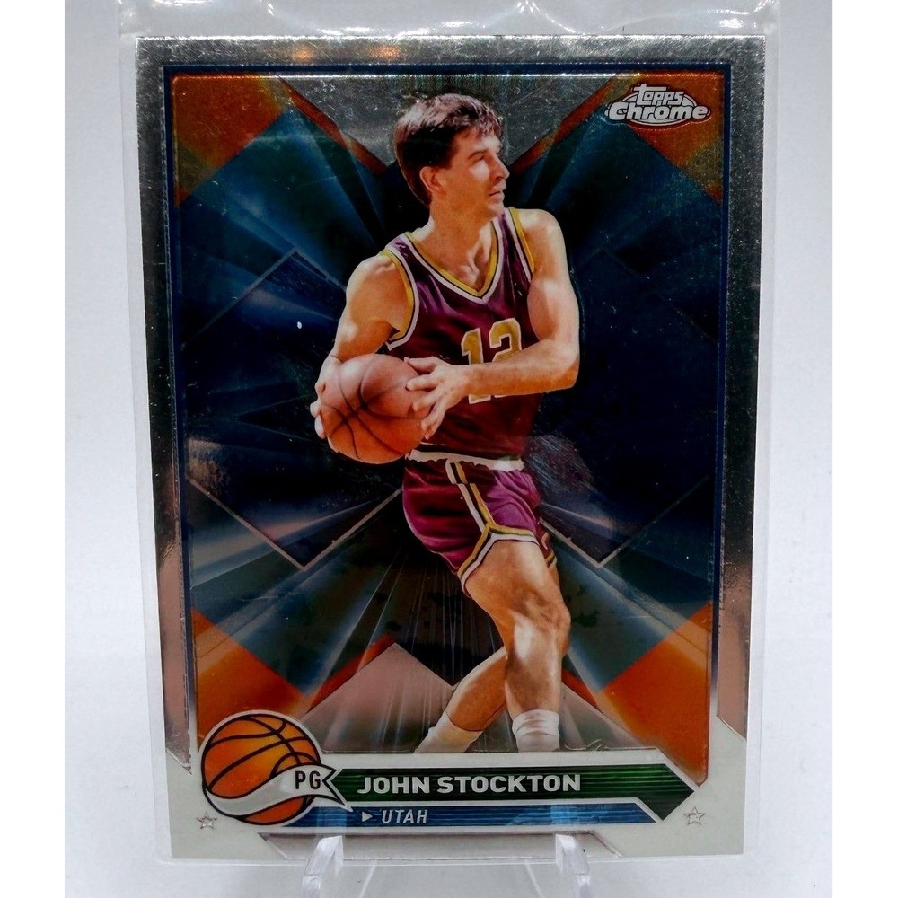 John Stockton 2024 Topps Chrome #149 NBA‎ Utah Jazz Basketball Card